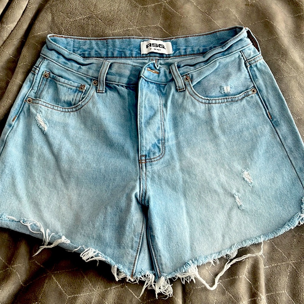 RSQ mid length jean shorts